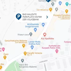 Bad Malente: Parkplatz hinter der Volksbank