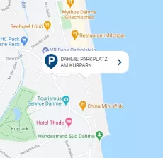 Dahme: Parkplatz am Kurpark