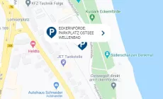 Eckernförde: Parkplatz Ostsee Wellenbad
