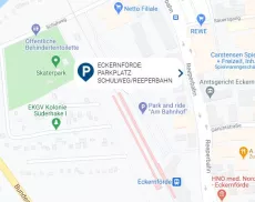Eckernförde: Parkplatz Schulweg/Reeperbahn