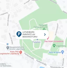 Lütjenburg: Parkpatz am Bismarckturm