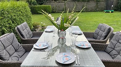 Grömitz "Moin Moin" - gemütliches Ferienhaus mit Garten und Terrasse für die große Familie
